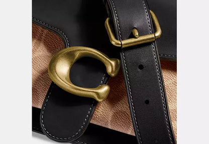 Coach Tabby Shoulder Bag 26 With Signature Canvas & Refined Leather
