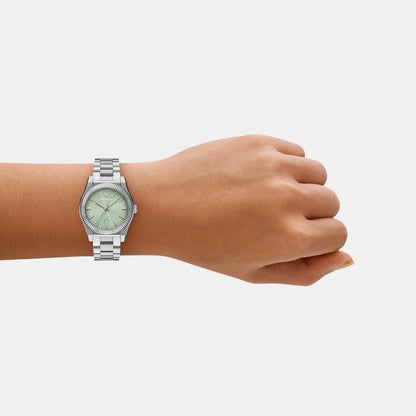 Emporio Armani AR11656 Women’s Watch | Green Dial Stainless Steel Bracelet | Quartz Analog Luxury Watch