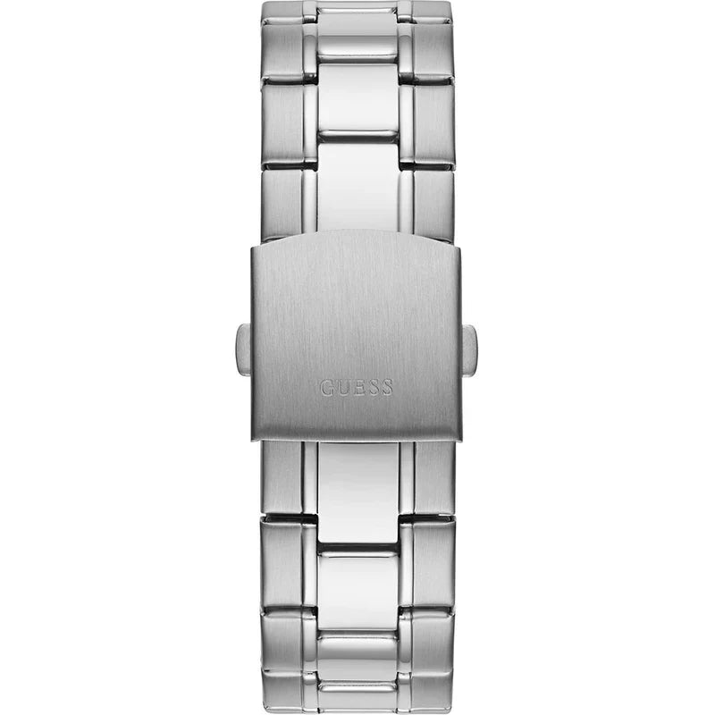 GUESS GW0056G2 Men’s Watch | Blue Dial Multifunction Chronograph | 43mm Stainless Steel Silver Bracelet Watch