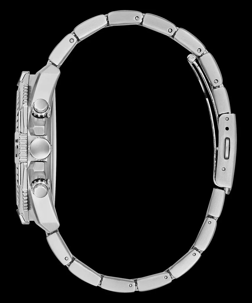 GUESS GW0056G2 Men’s Watch | Blue Dial Multifunction Chronograph | 43mm Stainless Steel Silver Bracelet Watch