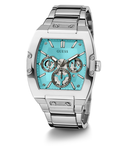 Guess GW0456G4 Men’s Analog Watch – Blue Dial, Two-Tone Stainless Steel Strap, 42mm Quartz