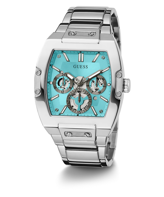 Guess GW0456G4 Men’s Analog Watch – Blue Dial, Two-Tone Stainless Steel Strap, 42mm Quartz