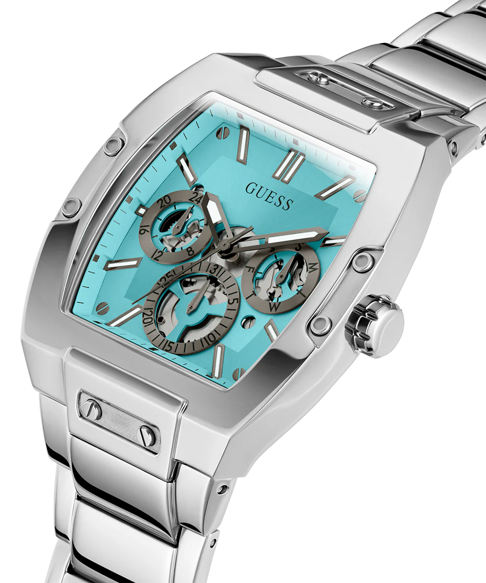Guess GW0456G4 Men’s Analog Watch – Blue Dial, Two-Tone Stainless Steel Strap, 42mm Quartz