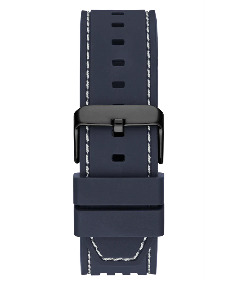 GUESS GW0499G1 Phoenix Men’s Watch | Blue Dial Leather Strap | Square Analog Multi-Function Watch
