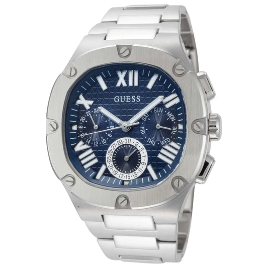 Guess GW0572G1 Men’s Black Dial Stainless Steel Analog Watch | Premium Quartz Timepiece
