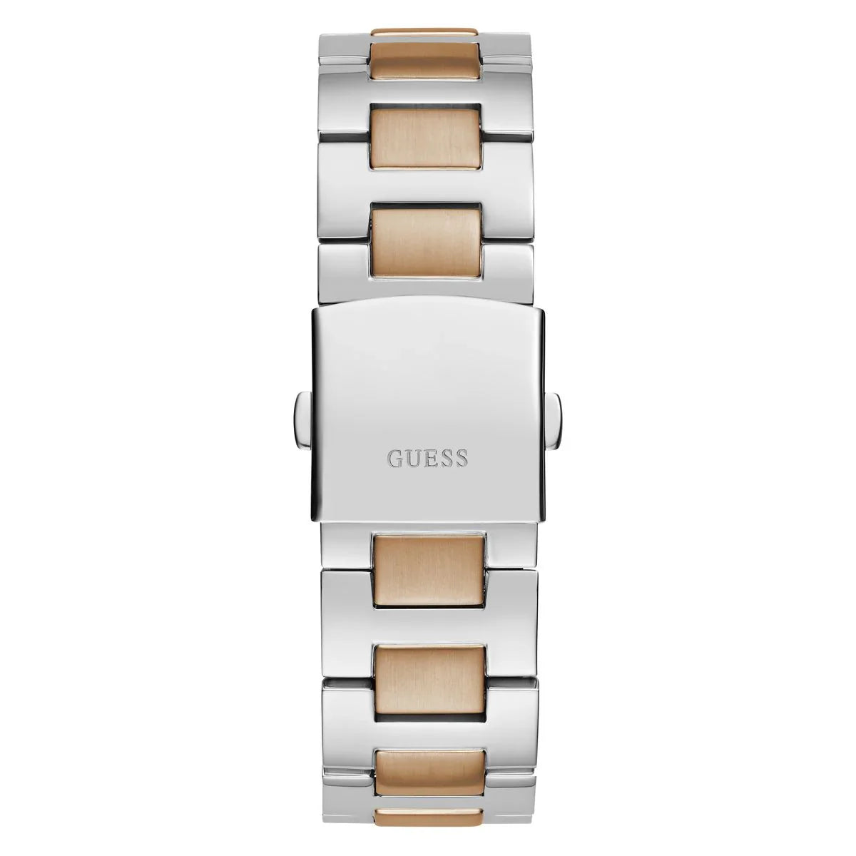 GUESS GW0703G1 Equity Men’s Watch | Blue Dial Two-Tone Stainless Steel Bracelet | 44mm Multi-Function Luxury Watch