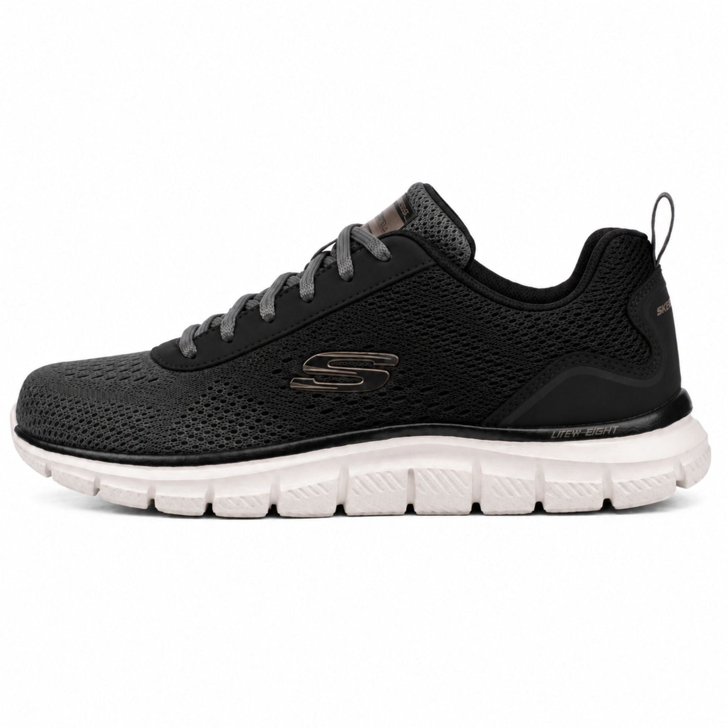 Skechers TRACK-RIPKENT Men’s Casual Sneakers - Black/Grey