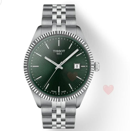Tissot T1664101109100 Ballade Men’s Watch | Green Dial Quartz | 40mm Stainless Steel Swiss Made Classic Watch