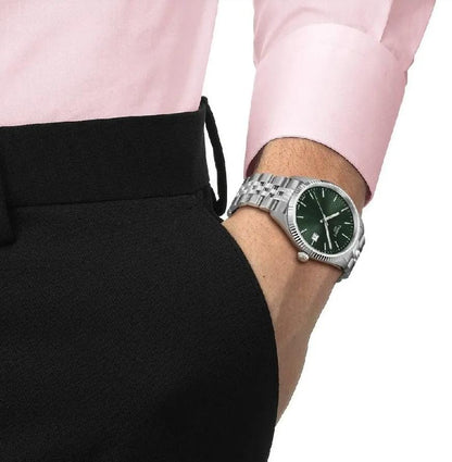 Tissot T1664101109100 Ballade Men’s Watch | Green Dial Quartz | 40mm Stainless Steel Swiss Made Classic Watch