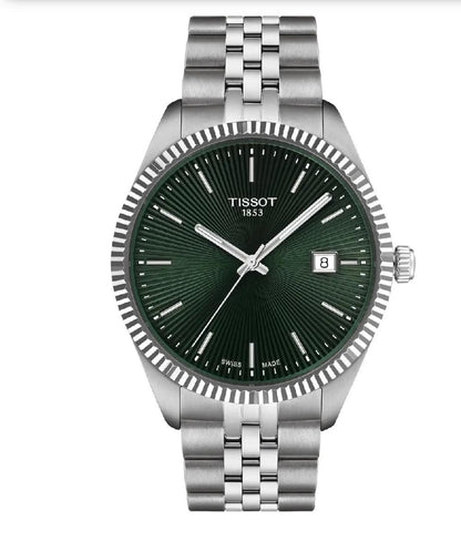 Tissot T1664101109100 Ballade Men’s Watch | Green Dial Quartz | 40mm Stainless Steel Swiss Made Classic Watch