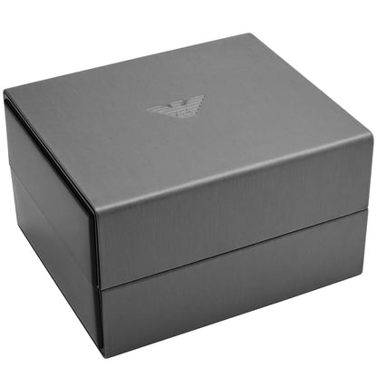 Emporio Armani AR80050 Men’s Watch | Black Dial Chronograph | 43mm Stainless Steel Luxury Watch