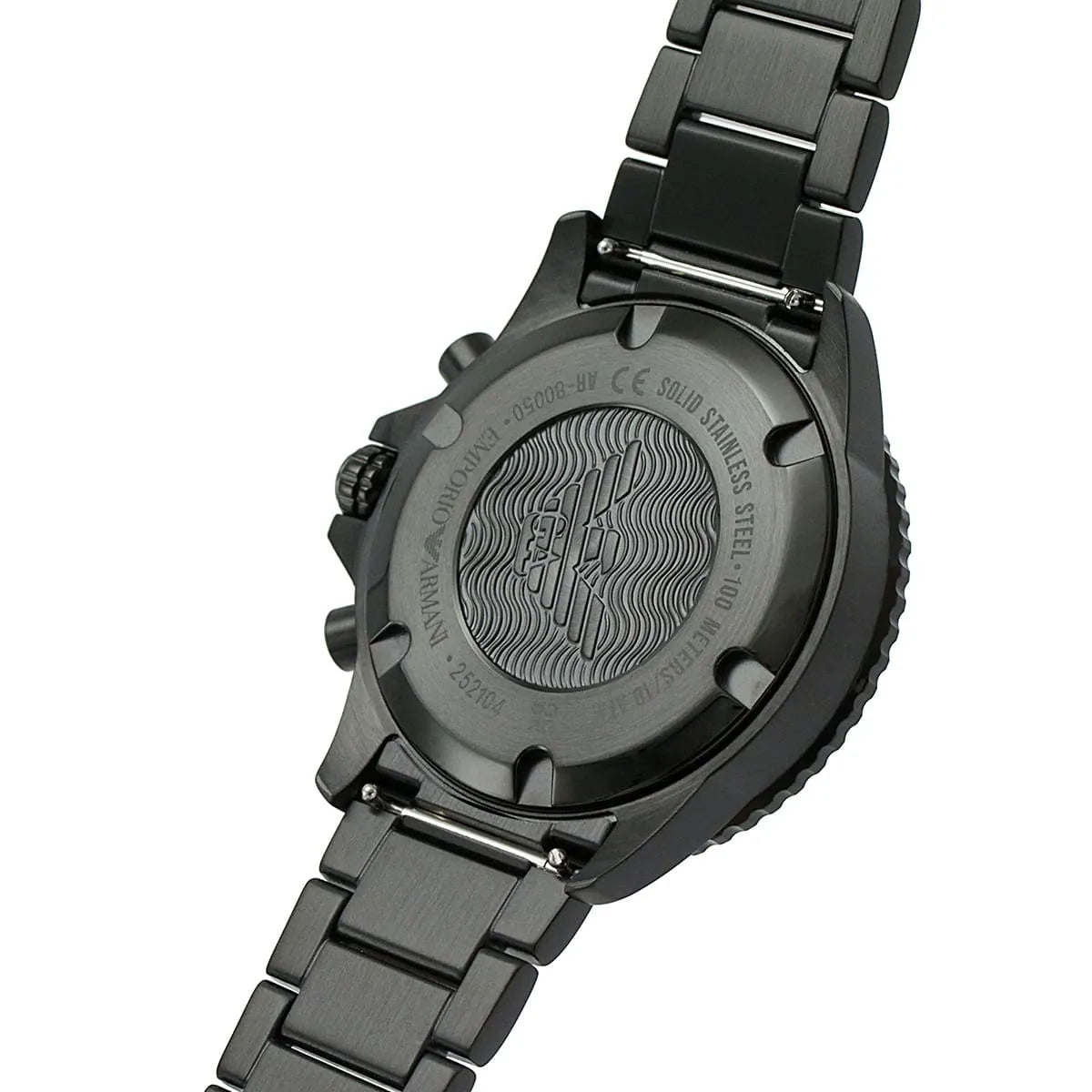 Emporio Armani AR80050 Men’s Watch | Black Dial Chronograph | 43mm Stainless Steel Luxury Watch