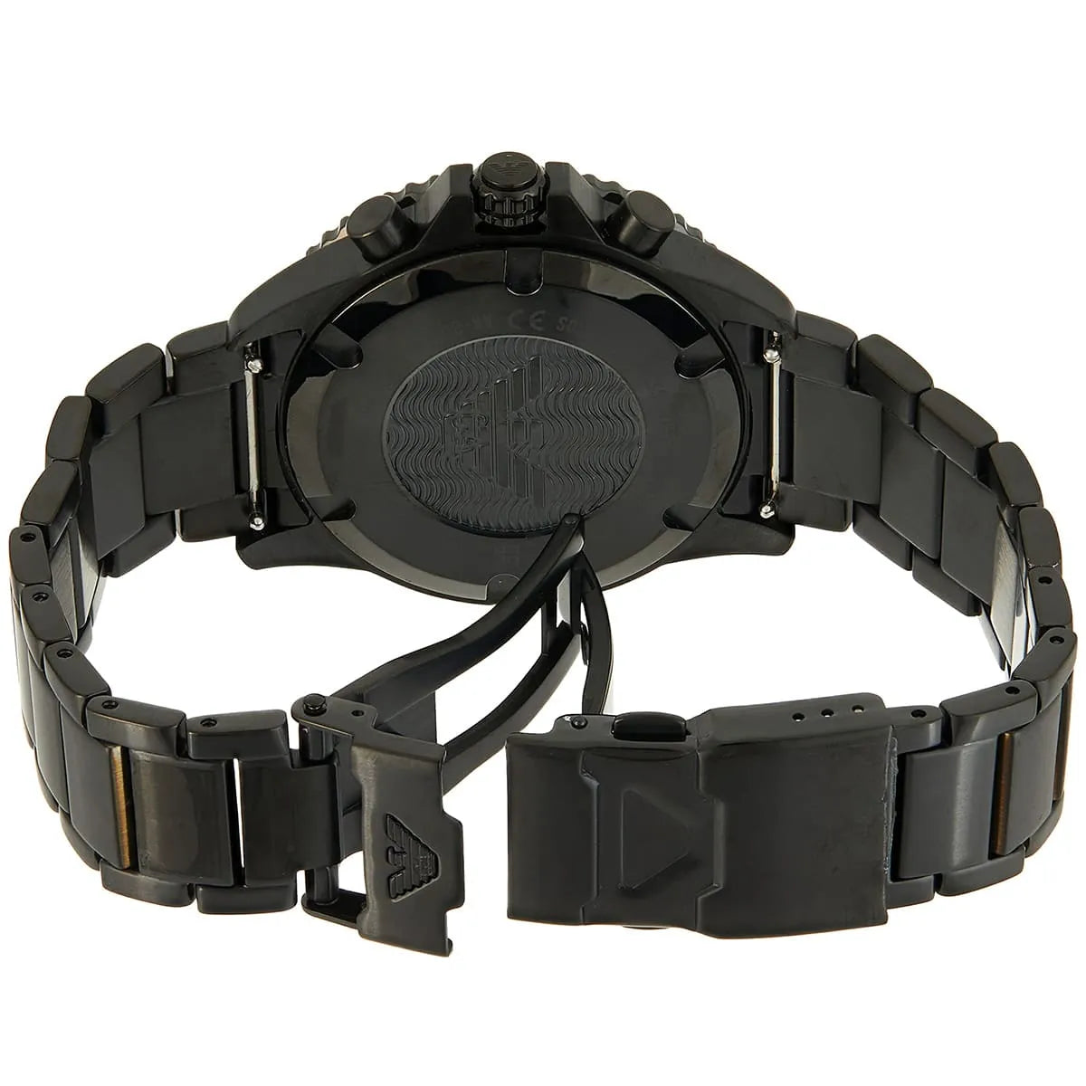 Emporio Armani AR80050 Men’s Watch | Black Dial Chronograph | 43mm Stainless Steel Luxury Watch