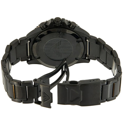 Emporio Armani AR80050 Men’s Watch | Black Dial Chronograph | 43mm Stainless Steel Luxury Watch