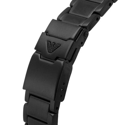Emporio Armani AR80050 Men’s Watch | Black Dial Chronograph | 43mm Stainless Steel Luxury Watch