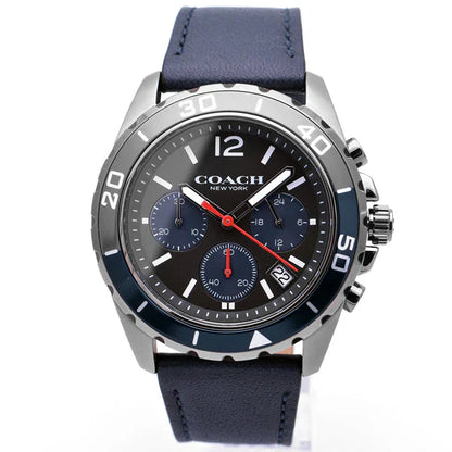 Coach Kent 14602558 Men’s Chronograph Watch – Black Dial, Stainless Steel Strap, 44mm Quartz