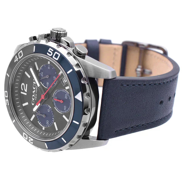 Coach Kent 14602558 Men’s Chronograph Watch – Black Dial, Stainless Steel Strap, 44mm Quartz