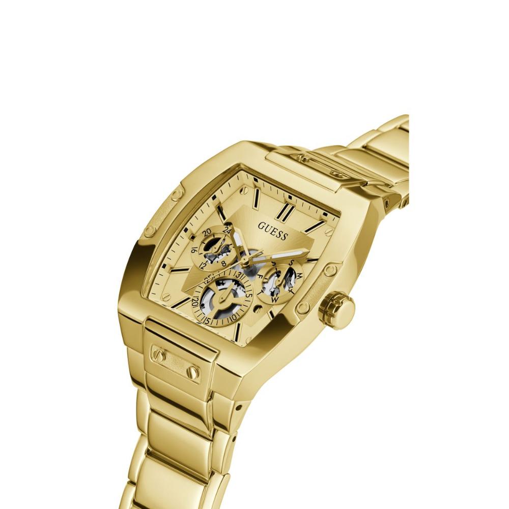 GUESS GW0456G2 Phoenix Men’s Watch | Gold Tone Multifunction | Rectangle Dial Stainless Steel Luxury Watch