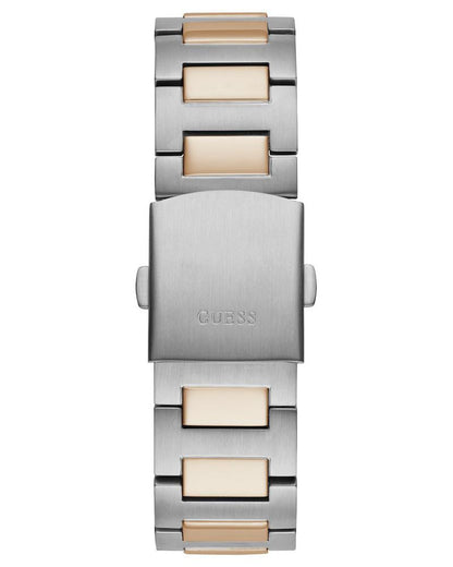 GUESS GW0572G4 Headline Men’s Watch | Blue Dial Chronograph Two-Tone Stainless Steel | 42mm Luxury Analog Watch