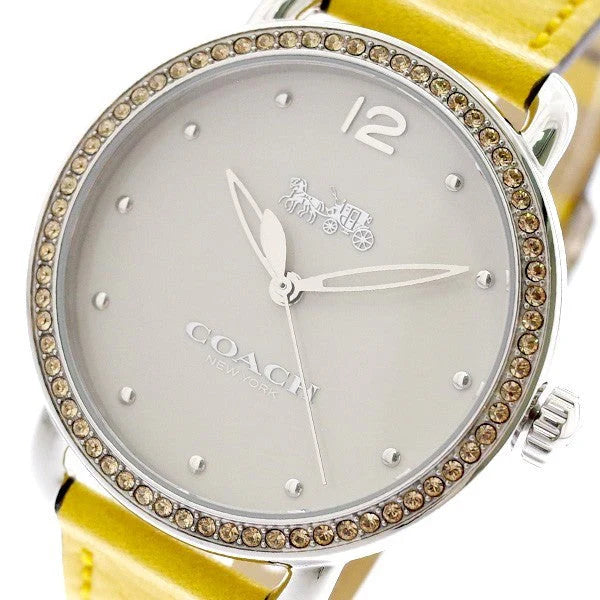 Coach 14502882 Women’s Watch | Silver Dial Stainless Steel Bracelet | Minimal Analog Luxury Watch