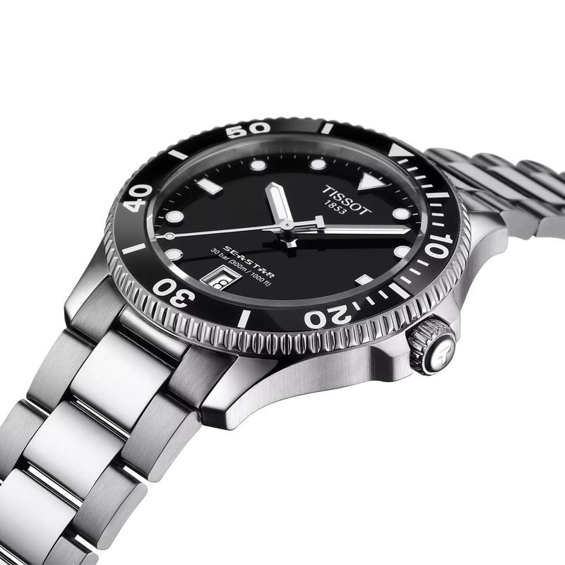 Tissot T1204071109101 Seastar 1000 Powermatic 80 | Green Dial Automatic Diver Watch | 300m Swiss Made Luxury Watch