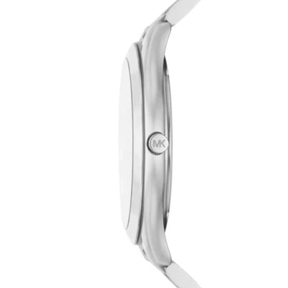 Michael Kors Slim Runway MK1060 Men’s Watch – Blue Dial, Silver Stainless Steel Strap, 44mm Quartz