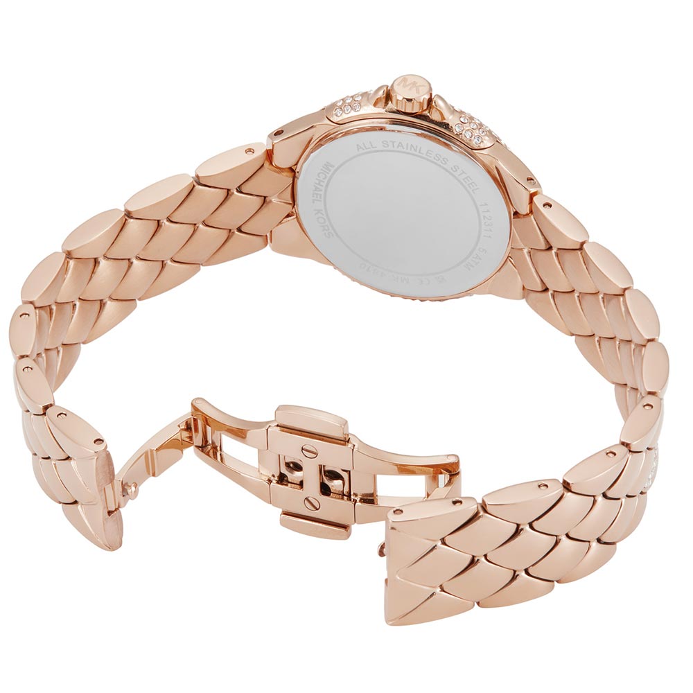 Michael Kors MK4810 Camille Women’s Watch | White Dial Rose Gold Stainless Steel | 33mm Analog Luxury Watch