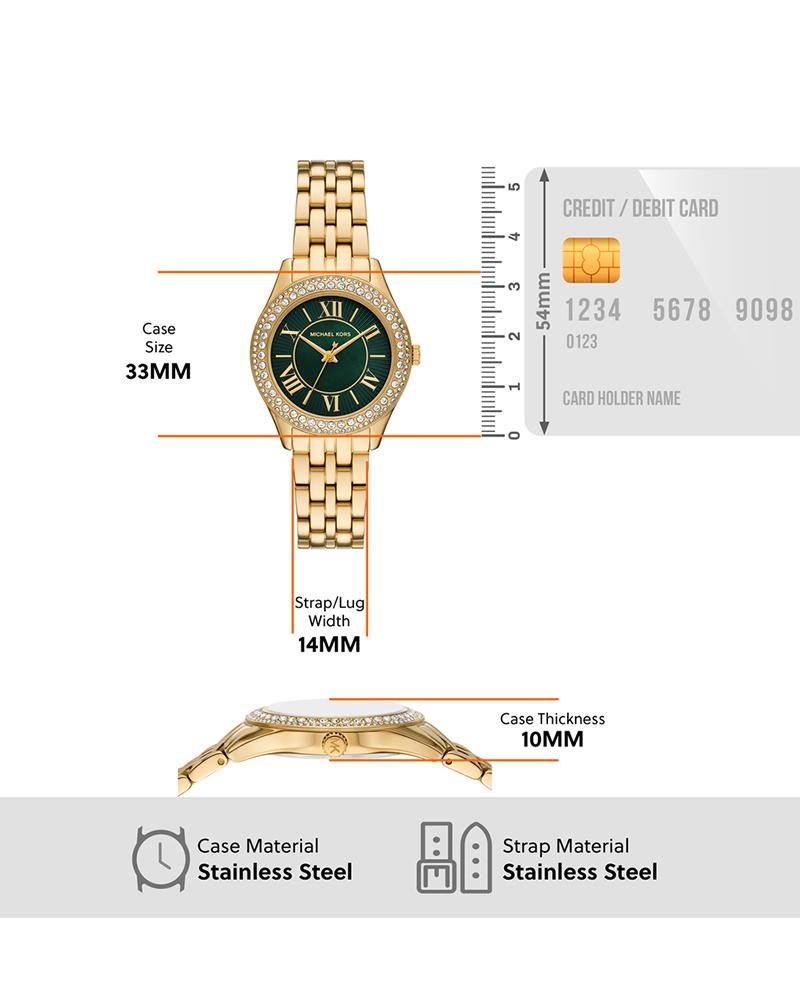 Michael Kors MK4870 Harlowe Women’s Watch | Gold Tone Stainless Steel 33mm Luxury Watch