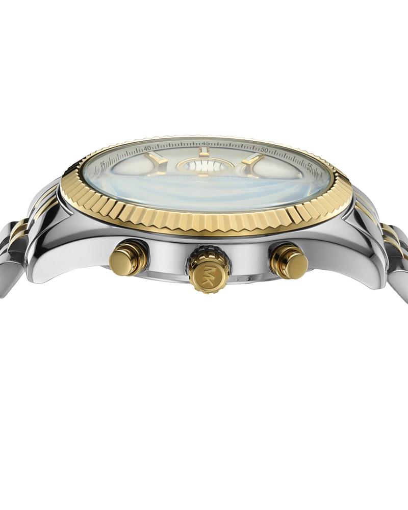 Michael Kors MK8344 Lexington Men’s Watch | Two-Tone Chronograph | 45mm Stainless Steel Luxury Watch