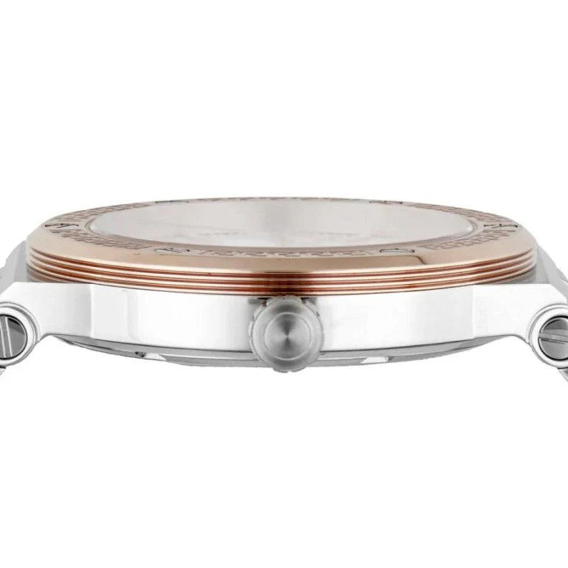 Versace VEVH01020 Greca Women’s Watch | White Dial Two-Tone Stainless Steel | Swiss Quartz Luxury Watch