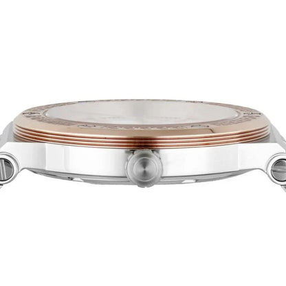 Versace VEVH01020 Greca Women’s Watch | White Dial Two-Tone Stainless Steel | Swiss Quartz Luxury Watch