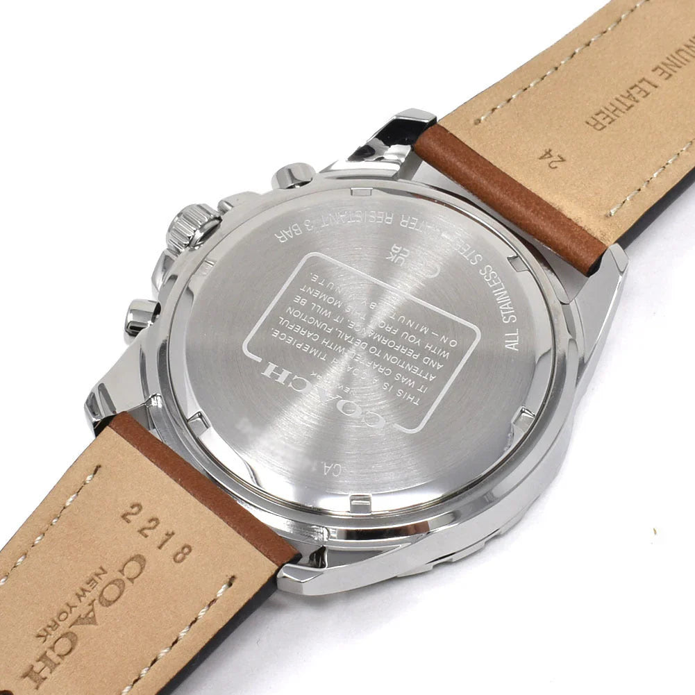 COACH 14602057 Men’s Watch | Black Dial Stainless Steel Bracelet | Analog Luxury Fashion Watch