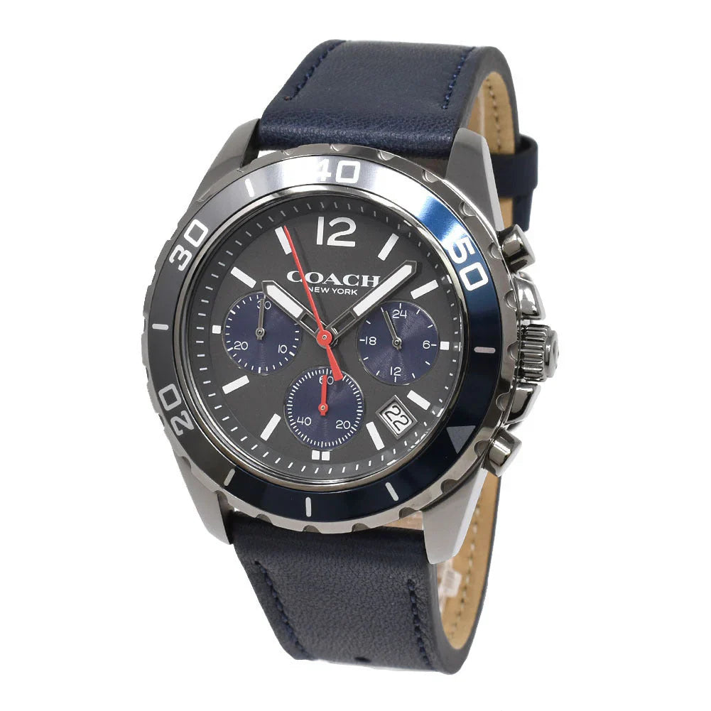 Coach Kent 14602558 Men’s Chronograph Watch – Black Dial, Stainless Steel Strap, 44mm Quartz