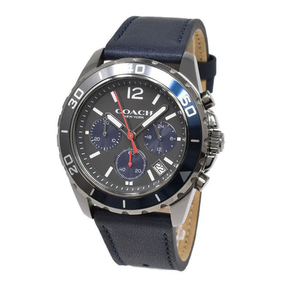 Coach Kent 14602558 Men’s Chronograph Watch – Black Dial, Stainless Steel Strap, 44mm Quartz