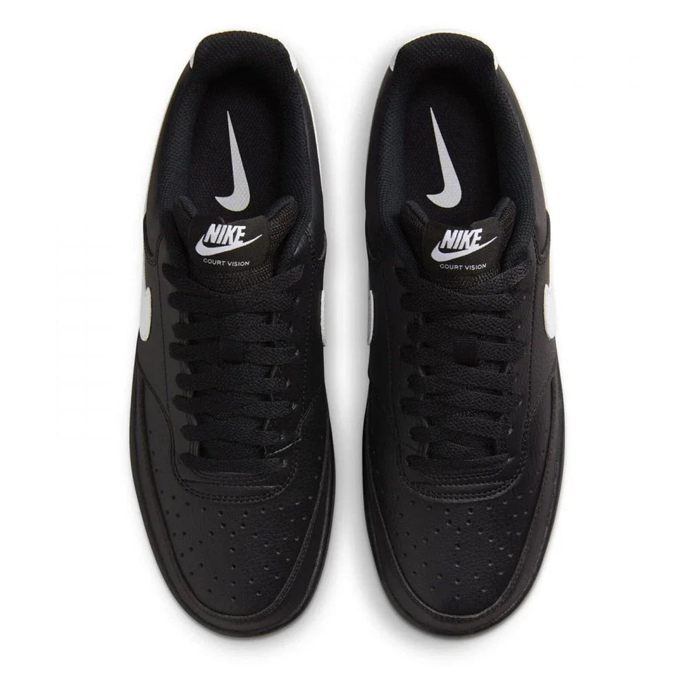 Nike Court Vision Low Men’s Sneakers – Black/White