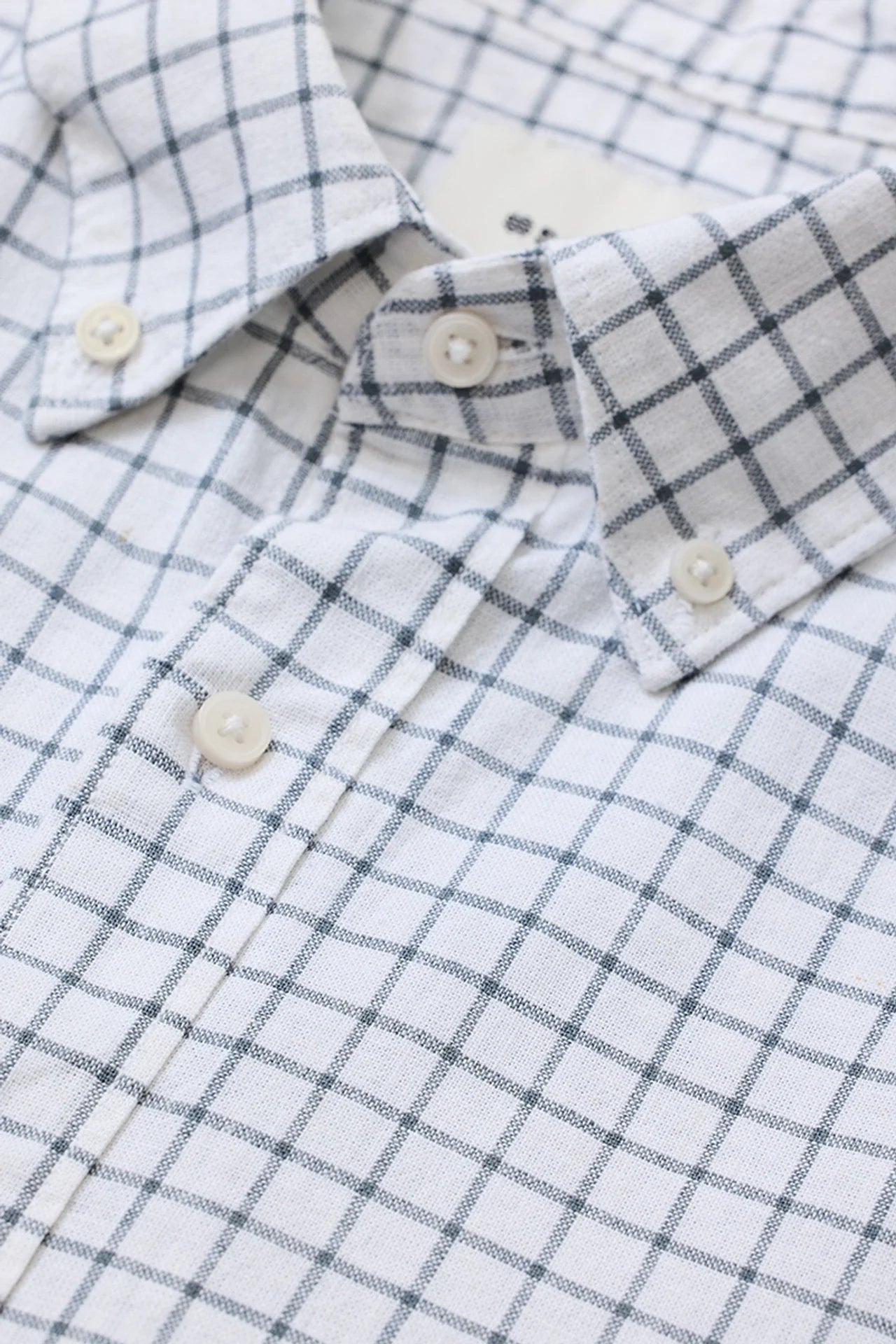 Snitch Men White Checkered Regular Fit Button Down Casual Shirt
